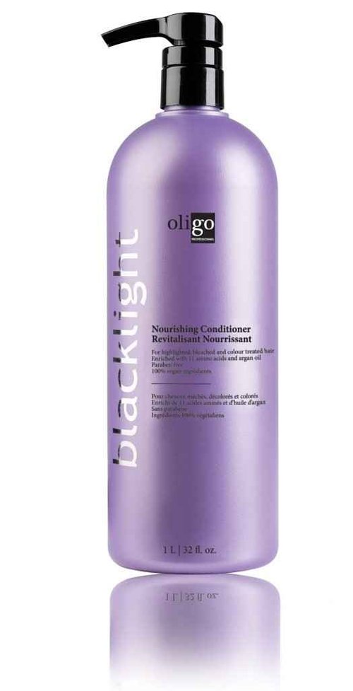 Oligo Professionnel - Blacklight Nourishing Conditioner - Sulfate free for blondes - Vegan - For color treated hair - Hydrating formula with Argan oil - 32 oz