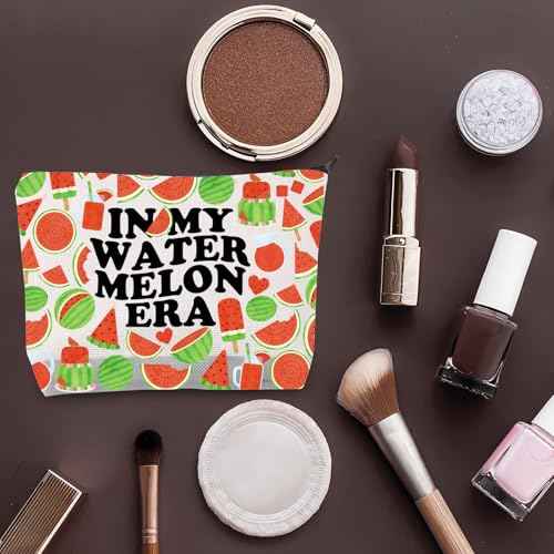 BDPWSS Watermelon Makeup Bag Watermelon Lover Gift In My Watermelon Era Watermelon Party Favor Bags For Family Friend (Era watermelon bag)