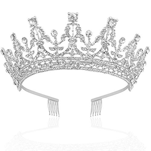 NODG Silver Tiaras and Crowns - Women's Hair Accessories for Wedding, Prom, Bridal Party, Halloween, Christmas
