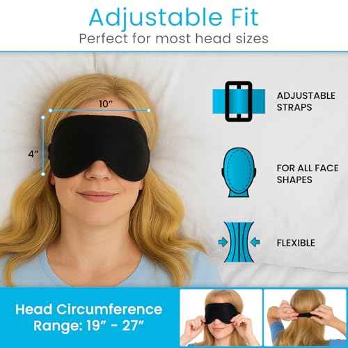 Arctic Flex Cooling Eye Mask - for Migraine, Puffy Eyes, Sleeping, Headaches - Gel Cold Compress for Eyes - Reusable and Freezable for Women & Men - Hot and Cold Therapy - After Surgery Ice Treatment