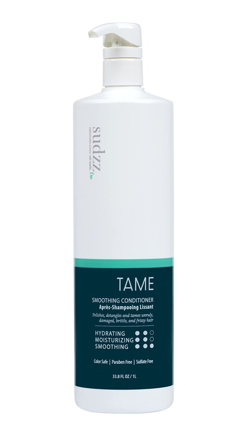 SUDZZFX TAME Smoothing Conditioner – Hydrating & Moisturizing Hair Treatment – Frizz Control, Color Safe, Sulfate-Free, Paraben Free – Conditioner for Dry & Damaged Hair, 33.8 fl oz
