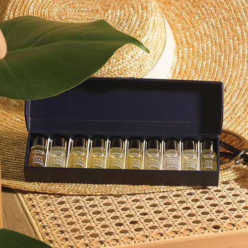 Aromatherapy Associates Essential Oil Blends ? Luxury Shower and Body Oils for Dry Skin, Daily Aromatherapy Care for Men & Women, 10-Pack (0.10 fl oz Each) in Decorative Gift Box