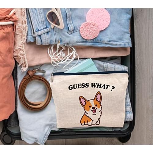 IWXYI Corgi Dog Make up Bag,Corgi Gifts For Corgi Lovers,Cute Corgi Make up Bag,Corgi Gifts