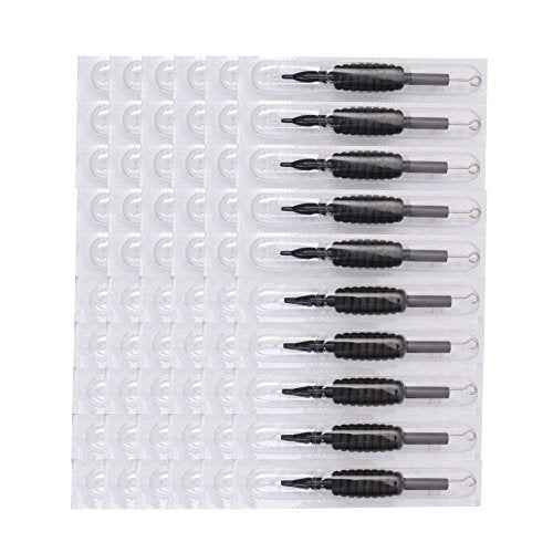 Dragonhawk 60 Counts Black Tattoo Needles Tubes with Matching Assorted