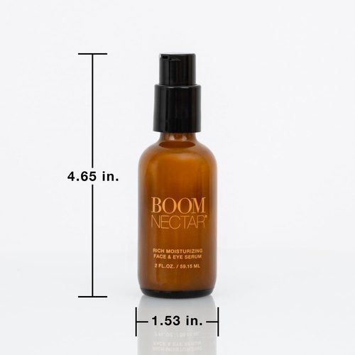 Boom Nectar ® Deep Moisturizing Eye & Face Serum for Sensitive Skin, Facial Serums for Aging Skin to Hydrate and Renew Complexion, Vitamin C Serum from BOOM Beauty by Cindy Joseph - 2 Oz