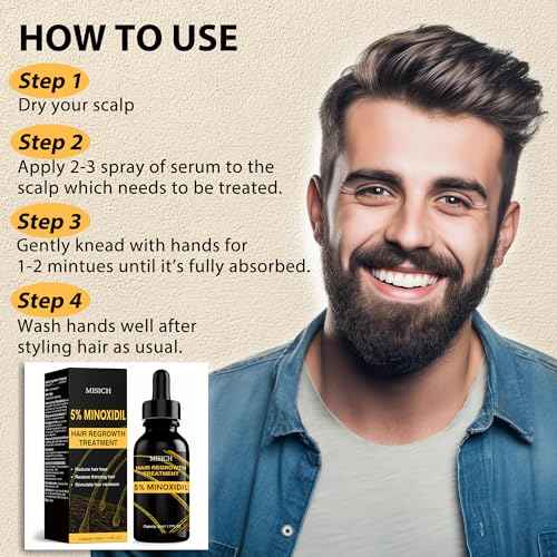 5% Minoxidil for Men and Women, Biotin Hair Growth Serum Oil, Natural Hair Loss Regrowth Treatment for Thicker, Fuller Hair 50ml