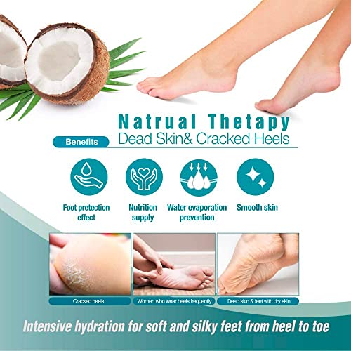 Epielle Intensive Repairing Foot Mask 6 Pairs, Deep Moisturizing Socks for Dry, Cracked Feet, Self Care Gifts for Women, Spa Kit, Stocking Stuffers, Thanksgiving Essentials
