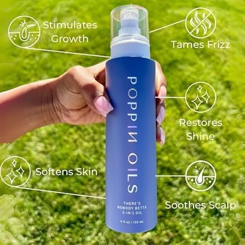 There¡¯s Nobody Betta Vegan 3-in-1 Oil for Hair, Skin & Nails with Coconut & Lavender, 4oz Glass Bottle