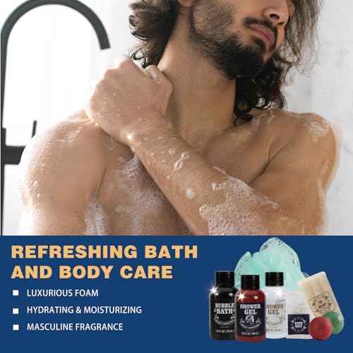 Advent Calendar 2025 Rinse & Robust 24 Days Christmas Gift Set for Men Holiday Gift Baskets for Men with Beard Care Skincare Beauty Advent Calendar, Happy New Year Countdown Calendar Gift Set