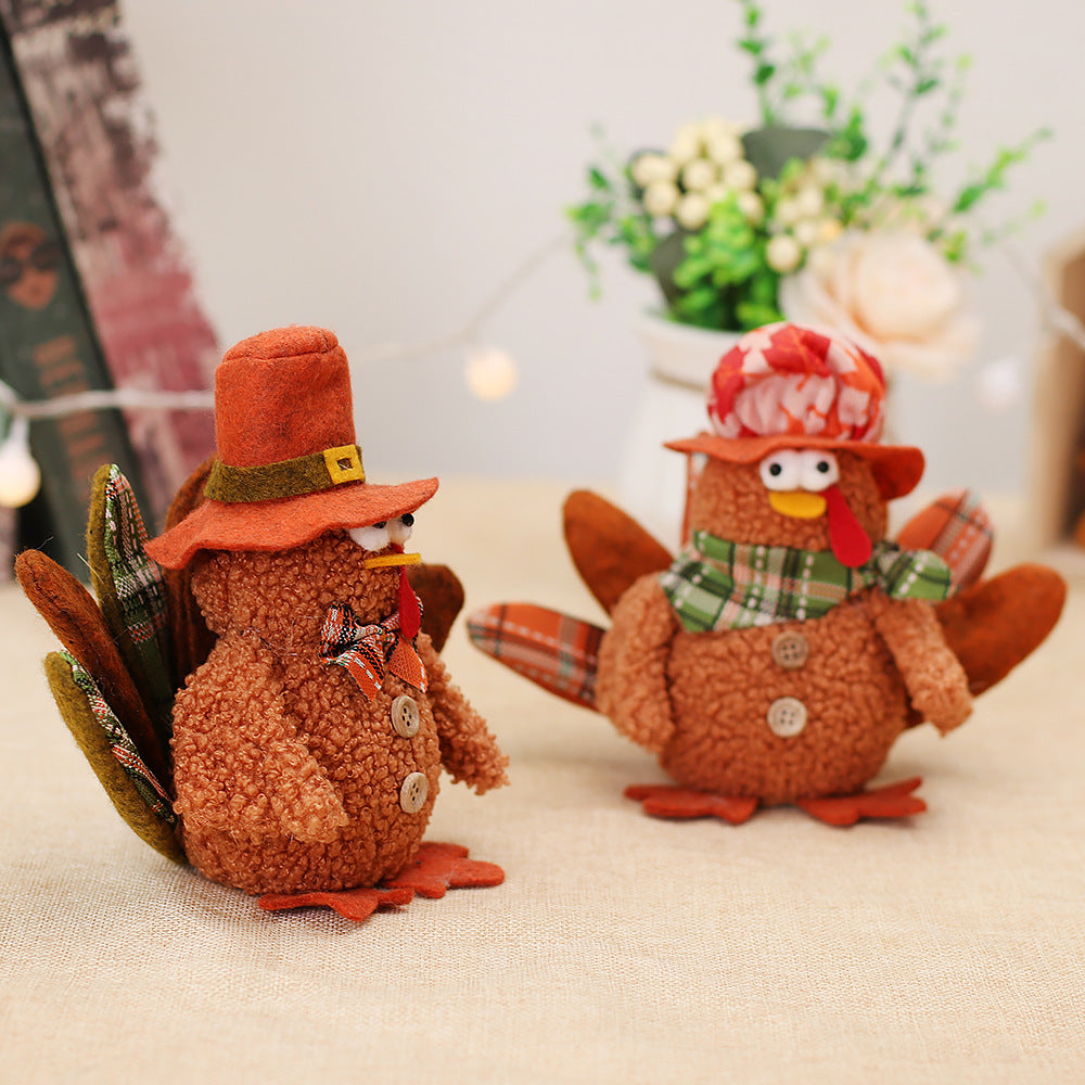 Thanksgiving Turkey Decor Light Emitting Ornament for Festive Home & Party