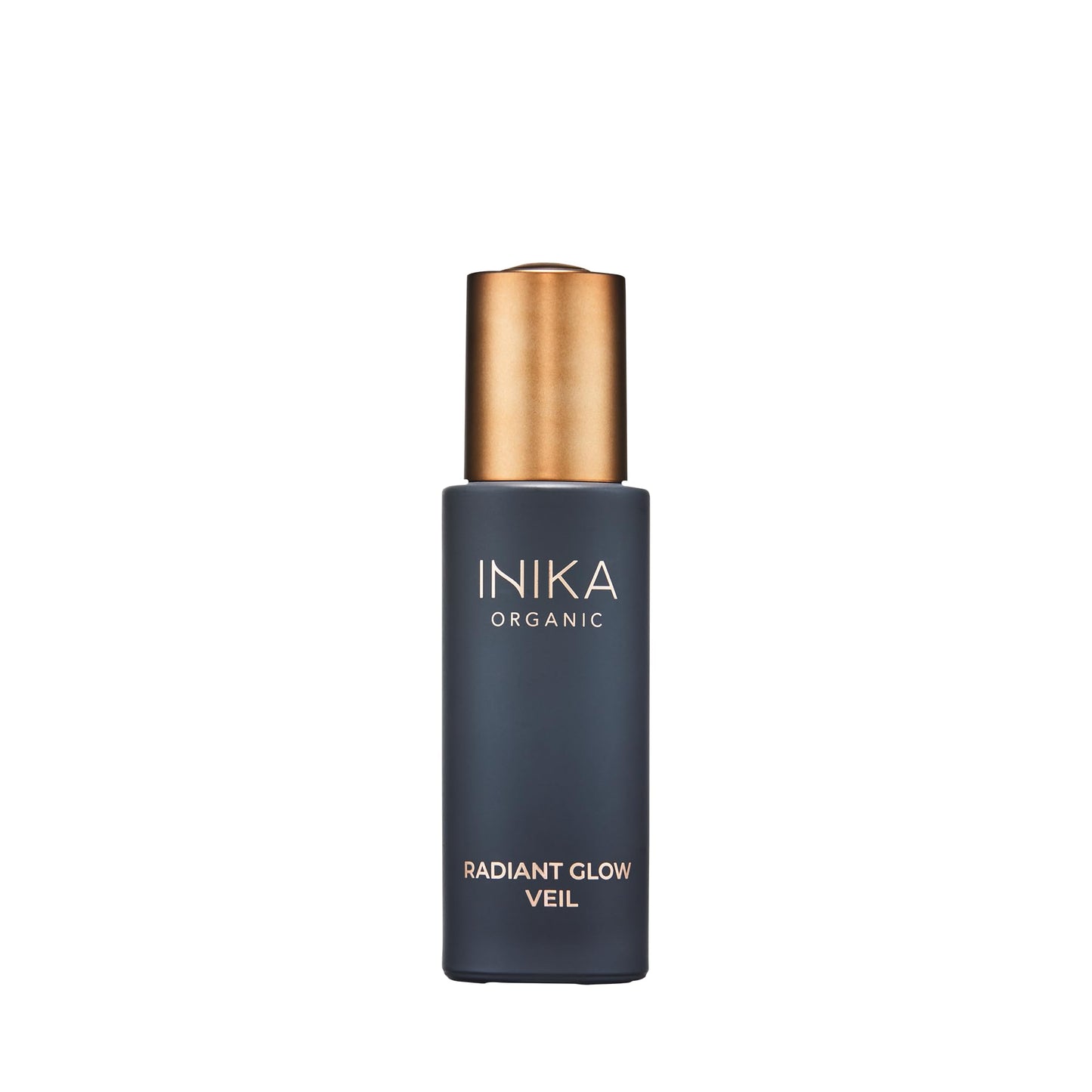 INIKA Organic Radiant Glow | Illuminate & Prime. Dewy, radiant Finish. Beautifying Primer, Nourishing Moisturiser, Finishing Highlighter. 100% Natural, 72% Organic Ingredients. Alcohol Free. 30mL
