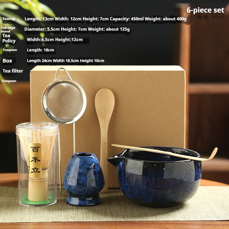 Japanese Matcha Tea Set with Brush Tool Gift Box - Multiple Colors