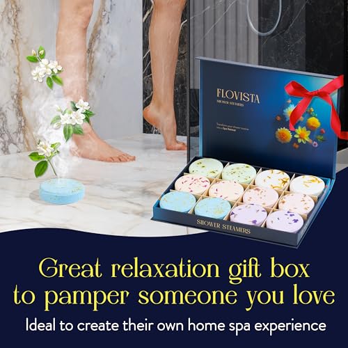 Gifts for Women, Aromatherapy Shower Steamers ? 12-Pack Self Care & Spa Birthday Gifts for Women, Relaxation & Stress Relief, Bath Shower Bombs with Lavender & Eucalyptus Essential Oils
