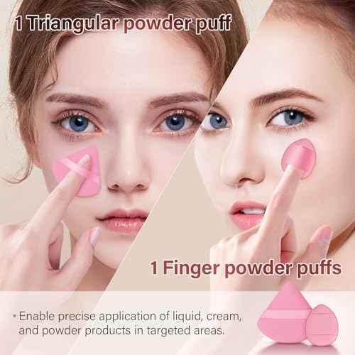 Makeup Brushes Set, Mlemle Professional 26 Pcs Makeup Kit, Include Powder Foundation Concealers Blush Eye shadows 21 Pcs Makeup Brushes and 2 Powder Puff, 3 Makeup Sponge(A01-Pink)