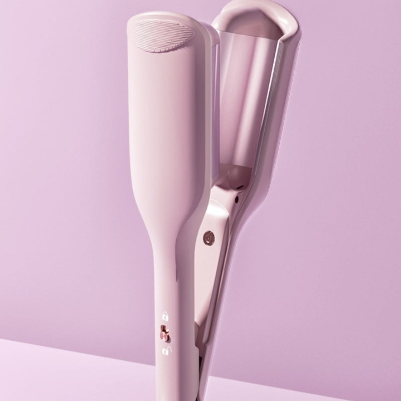 Long-Lasting Hair Curling Iron for Women - Dual Use, Negative Ion, 32mm