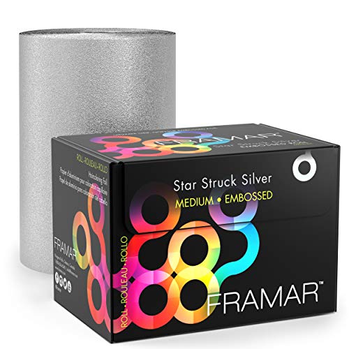 FRAMAR Silver Hair Foil ? Hair Foils For Highlighting Long Hair, Highlight Foils For Hair Highlighting, Salon Foils For Hair Highlighting Kit, Salon Foils For Hair Stylist ? 320 ft