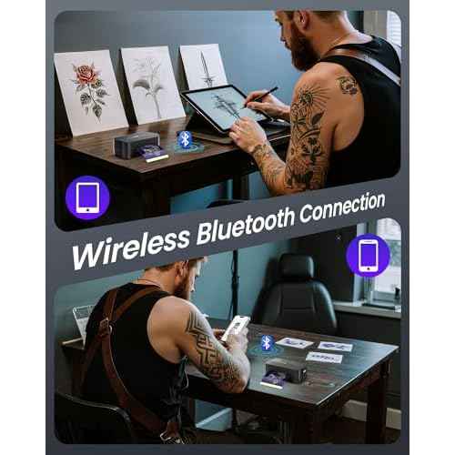 TATTMUSE 2025 New Series TP32 Tattoo Stencil Printer, Mini Tattoo Printer with 30 Pcs Transfer Paper, Stencil Printers for Tattooing, Tattoo Machine for Artists & Beginners