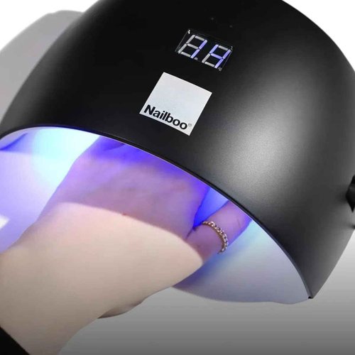 Nailboo Gel Nail Polish Kit with UV Lamp - 4 Forever Glaze Gel Polishes, Acetone Remover, Soak Bowl, Base Coat, 3 Nail Files, No Wipe Top Coat, Glossy, Chip Free Nails at Home