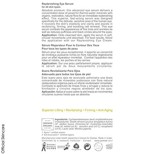 Gratiae Organics Replenishing Eye Serum, 1.02 Ounce