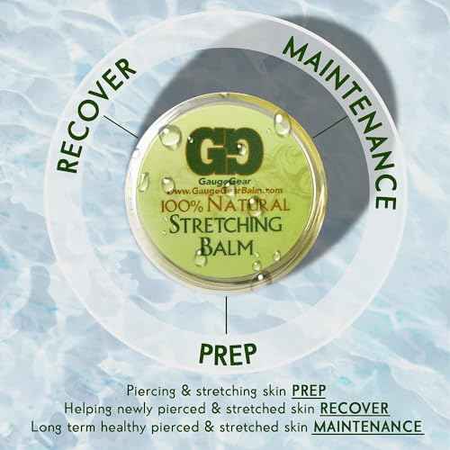 Ear Stretching Balm | 10 ml Jar | Piercing Aftercare | Stretched or Damaged Skin Care | All Natural Moisturizing Salve w/Jojoba