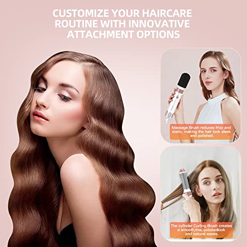 5 in 1 Hair Air Styler, Ionic Hair Dryer Brush Hot-Air Curlers, Multi Hair Styler, Blow Dryer for Fast Drying Straightening Volumizing Curling Styling
