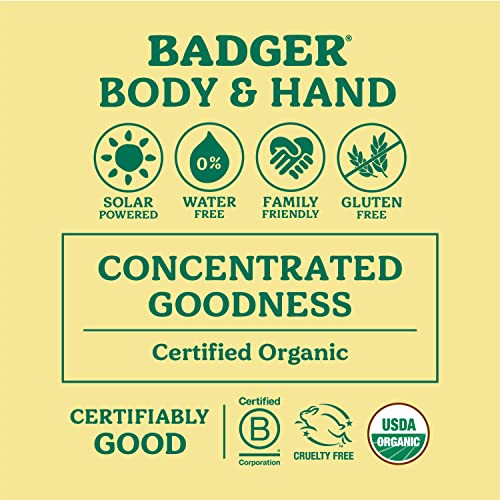 Badger Foot Balm, 100% Organic Foot Cream for Dry Cracked Heels and Feet, Fast Acting Foot Care for Women & Men, All-Natural Cracked Heel Treatment, 2 oz Tin