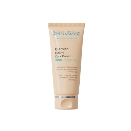 Schrammek Blemish Balm Dark Brown (1.4 fl oz) - Covering Special Care for Irritated, Reddened & Impure Skin - The Original since 1967 - BB Cream - Tinted Face Moisturizer - Facial Skin Care - Dr