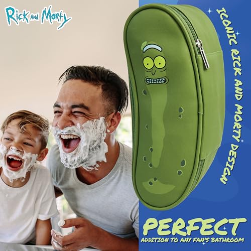 RICK AND MORTY Mens Toiletry Bags Wash Bag Travel Toiletries Bag for Men Teenagers Grooming Travel Gym Gifts for Him