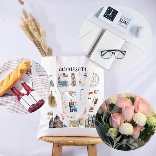 G2TUP Minnesota Gift Tote Bag - Lover's Souvenir Handbag for Tourists and Travelers