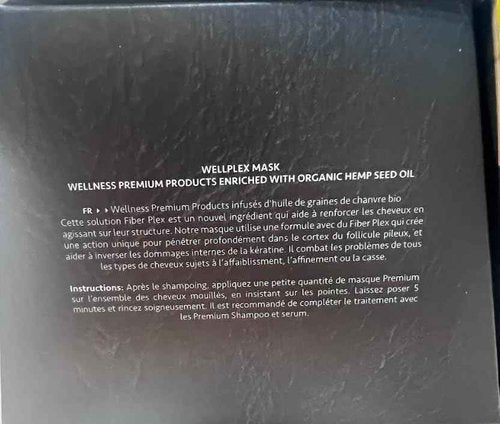 Wellness Premium Wellplex Hair Mask for All Hair Types | Enriched with Organic Cold Pressed Hemp Seed Oil | Clean Beauty Ingredients (500 mL)