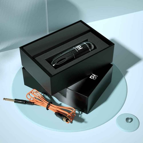 EH Tattoo Rotary Tattoo Pen Machine Cordless Short Tattoos Gun Only Quiet Low-vibration 3.5mm Stroke Adjustable for Pro Artists