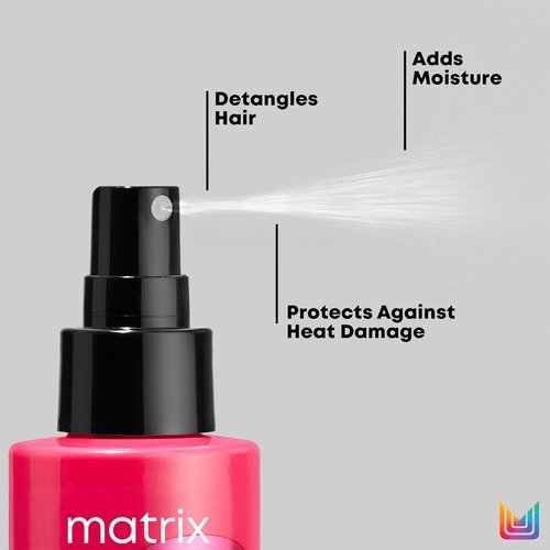 Matrix Mega Sleek Shampoo, Conditioner, & Miracle Creator Set - Controls Frizz Leaving Hair Smooth & Shiny, Nourishes With Shea Butter, For Dry, Damaged Hair, Salon Routine