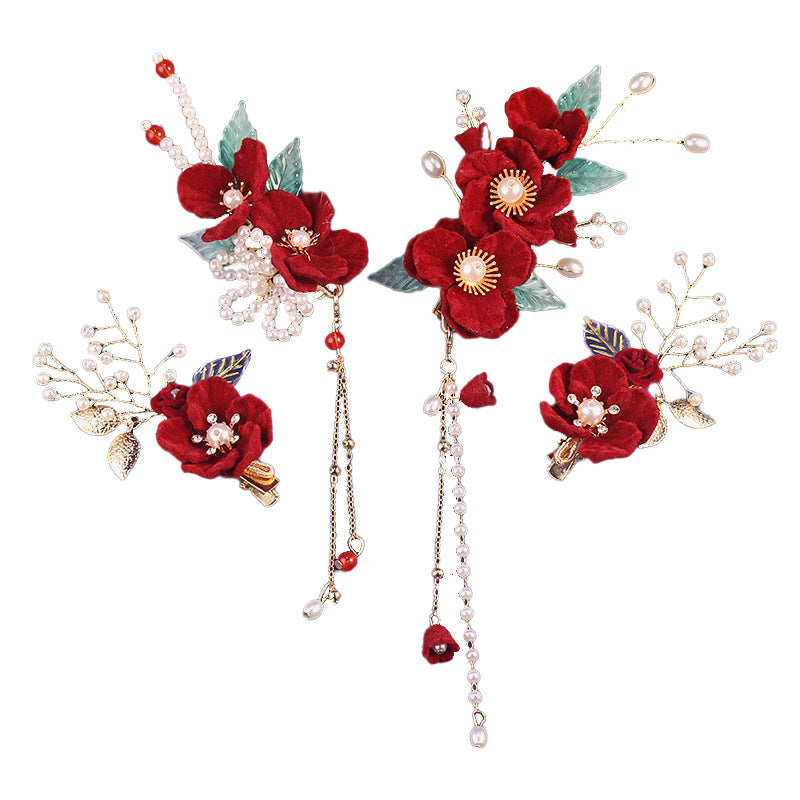 Flower Hair Clip Set for Kids - Resin