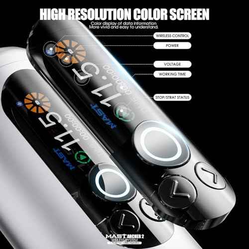 Mast Archer2 Tattoo Gun Kit Wireless Tattoo Pen Machine Cordless Foot Pedal Pro Needles Cartridges Finger Board