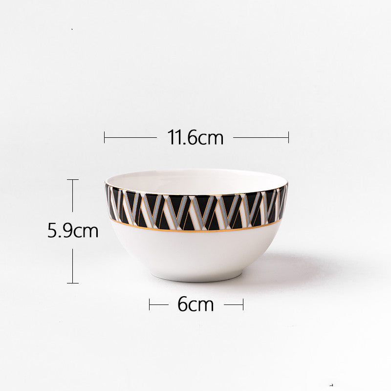Nordic Style Bone China Dinnerware Set - Plates & Tableware for Home