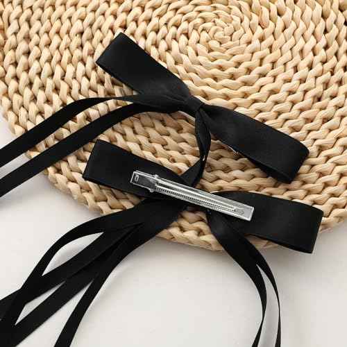 16 PCS Hair Bows for Women,Hair Ribbon Hair Bows With Long Tail,Hair Bow Clips Hair Barrettes for Women Accessories