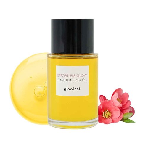 Effortless Glow Camellia Body Oil – Anti-Aging & Antioxidant Formula with Camellia Japonica, Hazelnut & Castor Oils – Lightweight, Fast-Absorbing, Deep Moisture – 100ml
