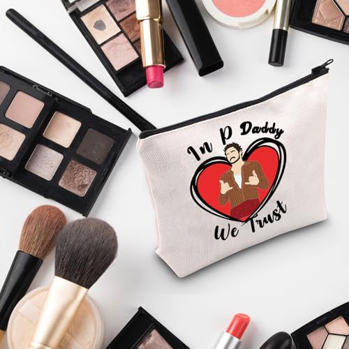 G2TUP P P Inspired Gift In Daddy We Trust Makeup Bag Daddy Cosmetic Bag P Fans Merch