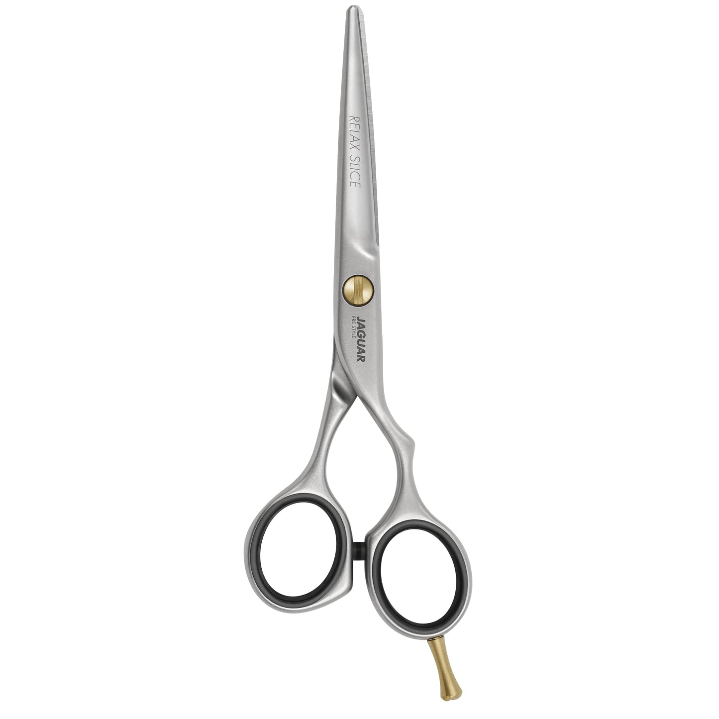 Jaguar Shears Pre Style Relax Slice 5.5 Inch Offset Design Professional Ergonomic Steel Hair Cutting & Trimming Scissors for Salon Stylists, Beauticians, Hair Dressers and Barbers