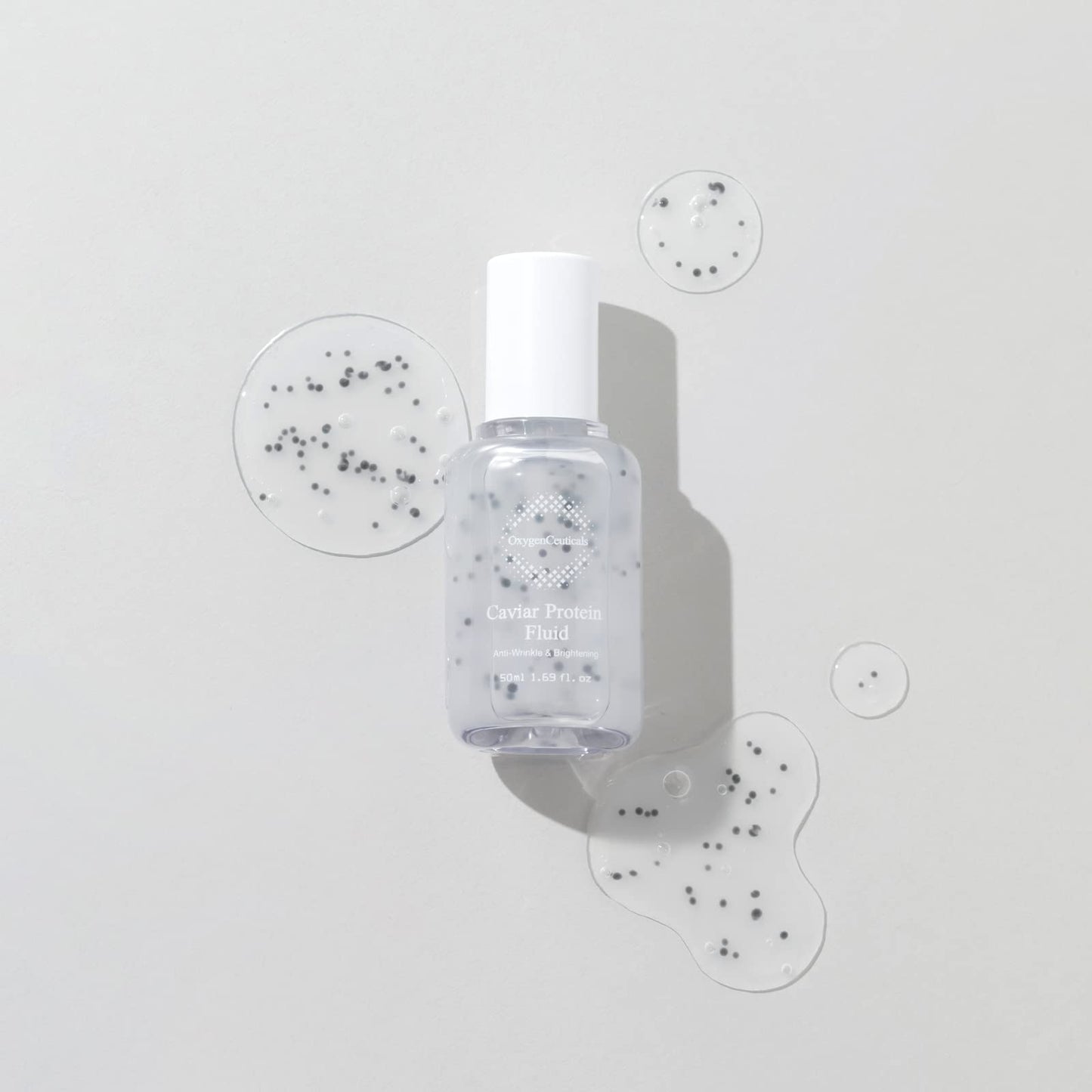 OxygenCeuticals Caviar Protein Fluid – Total Anti-Aging Ampoule with 5% Caviar Extract, Niacinamide & Adenosine, Peptide-Enriched Brightening & Firming Serum for Youthful Radiance. 1.69 fl.oz (50ml)