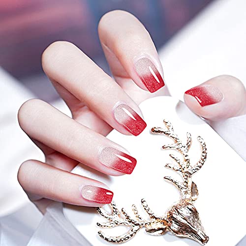 Gel Nail Polish Set,Color Changing Gel Nail Polish Set,Mood Changing Gel Nail Polish Set,Shellc Uv Gel Nail Polish,Temperature Change Gel Polish Set,Soak Off Uv Led Nail Polish Salon Art 004