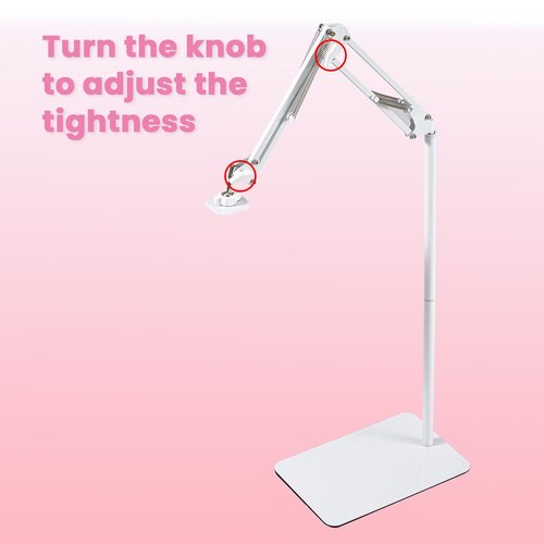 DLITISH UV Light for Feet, Only Bracket for Foot UV Light, Pedicure Lamp with Stand Adjustable Directionand and Angle, Lamp and Stand Can Be Separated, Foot Floor Lamp for Gel Nails (Only Bracket)