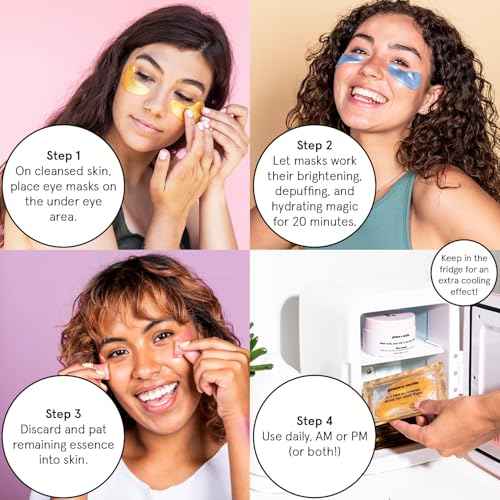 grace & stella Under Eye Patches (12 pairs) Eye Masks for Dark Circles and Puffiness - Stocking Stuffers for Women, Christmas Gifts, Birthday Gifts, Bachelorette Party Favors, Bridesmaid Proposal Gift