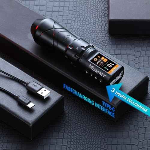 Mummy Sphinx Tattoo Pen Machine with Adjustable 6 Strokes 2.2,2.4,2.8,3.3,3.7,4.2mm