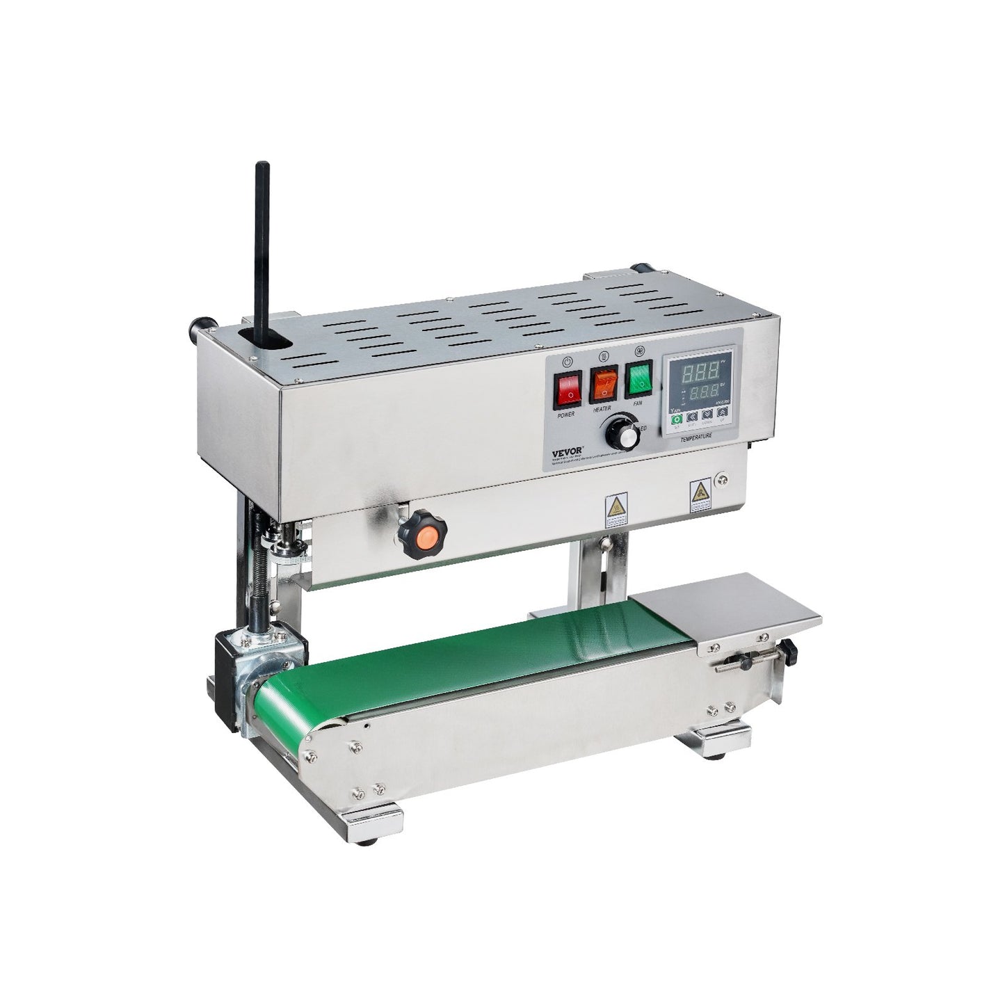 Stainless Steel Continuous Bag Sealer Machine Vertical Band Sealer 600W