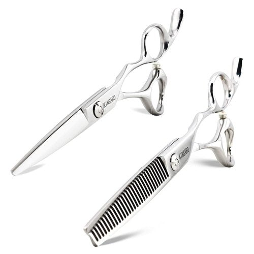 5.5 INCH hair scissors hair cutting shears for cut hair and 6 INCH hair thinning scissors 440C Kinsaro