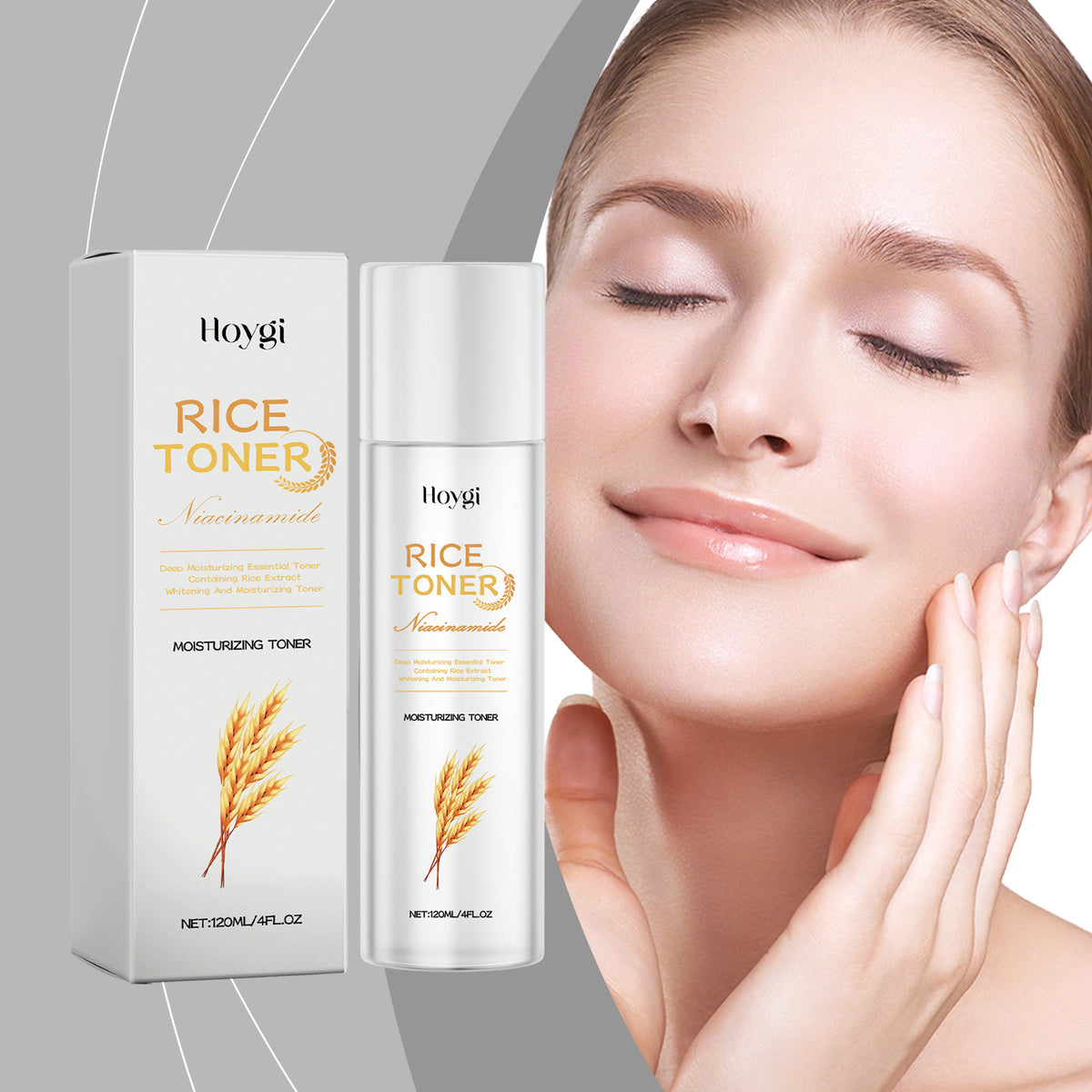 Moisturizing Facial Lotion with Rice Extract - 120ML Hydrating Skin Care
