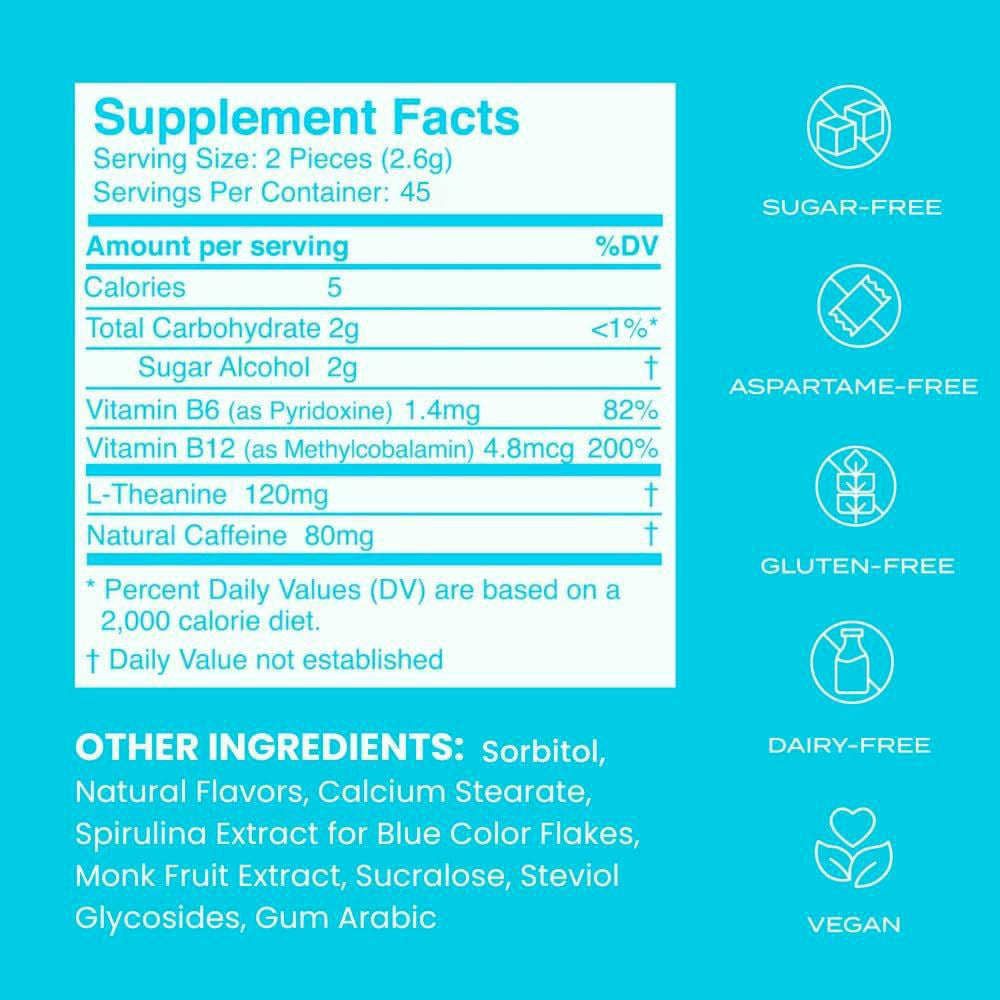 90 Energy Mints Pressing Treatment - Dietary Supplement for Energy & Focus