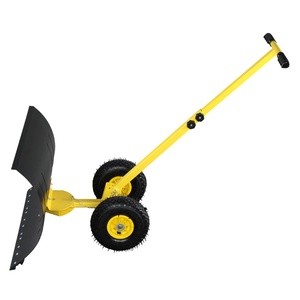 Adjustable Snow Plow for Vehicle or Lawn Use - Durable Metal Snow Removal Tool
