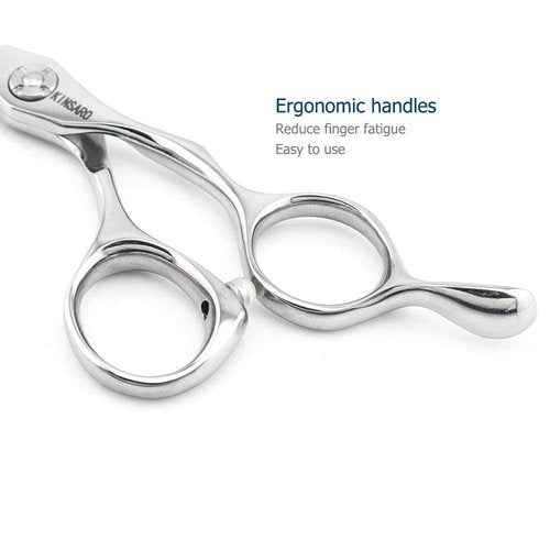 Barber Scissor Set 5.5" Professional Hair Scissors Set Hair Cutting Shears Haircut Shear Hair Thinning Scissors 440C Kinsaro